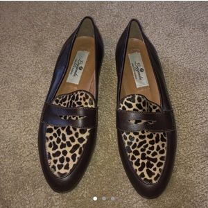 Saks Fifth Avenue Leather & Faux Fur Loafers
